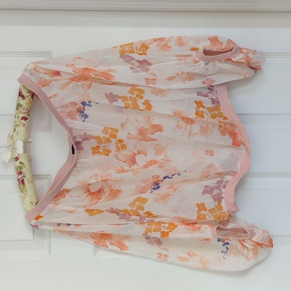 7FAMK silk off the shoulder crop top *BNWOT! - Picture 1 of 7